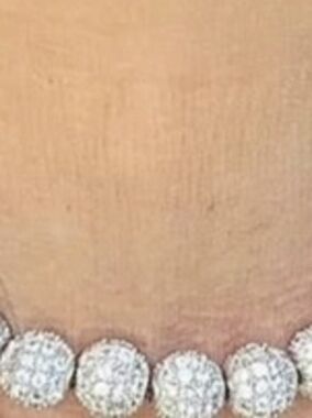 Rock Star In ROME Vintage Silver Pave Italian  Beads  Choker